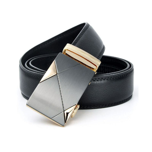 Ceinture automatique Arnaud avec sangle en cuir et boucle doré pour homme