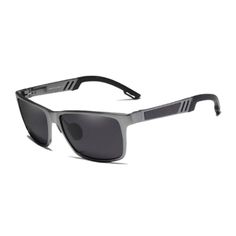 ATTCL Lunettes De Soleil Rectangulaires Fibre De Carbone Homme - Polarisé UV400, Ultra Légères Et Confortables