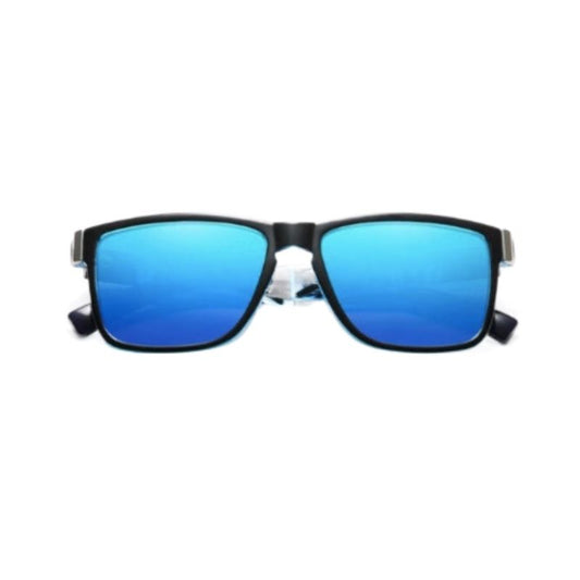 Lunettes de soleil voyageur kepa de style surf vue de face - thermoplastique - coloris bleu