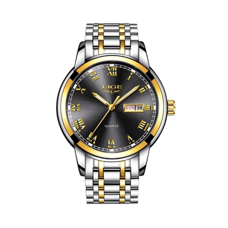 Montre Jordan à quartz Acier inoxydable 316L Argent et Or