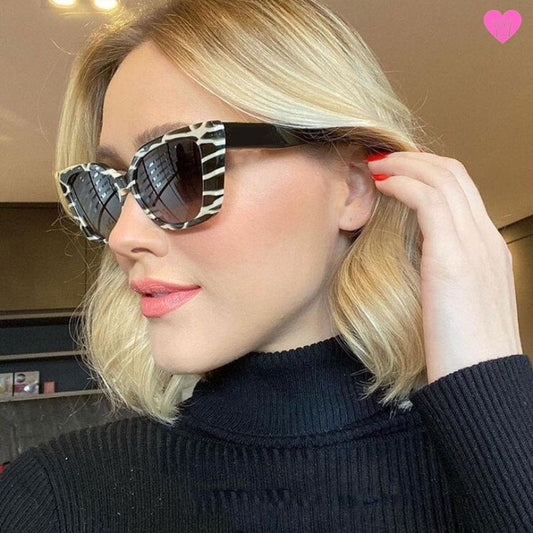 Lunettes de soleil femme Savane avec monture oeil de chat et grandes optiques solaires rondes anti-UV