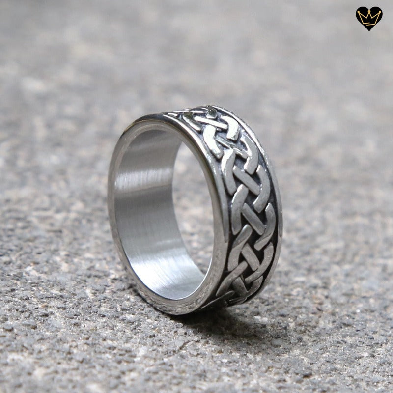 Bague N ud Viking en Acier pour Homme AKROCHIC