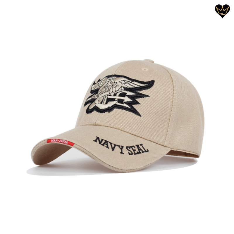 Casquette de baseball tactique Navy Seal USA pour homme - coloris beige kaki