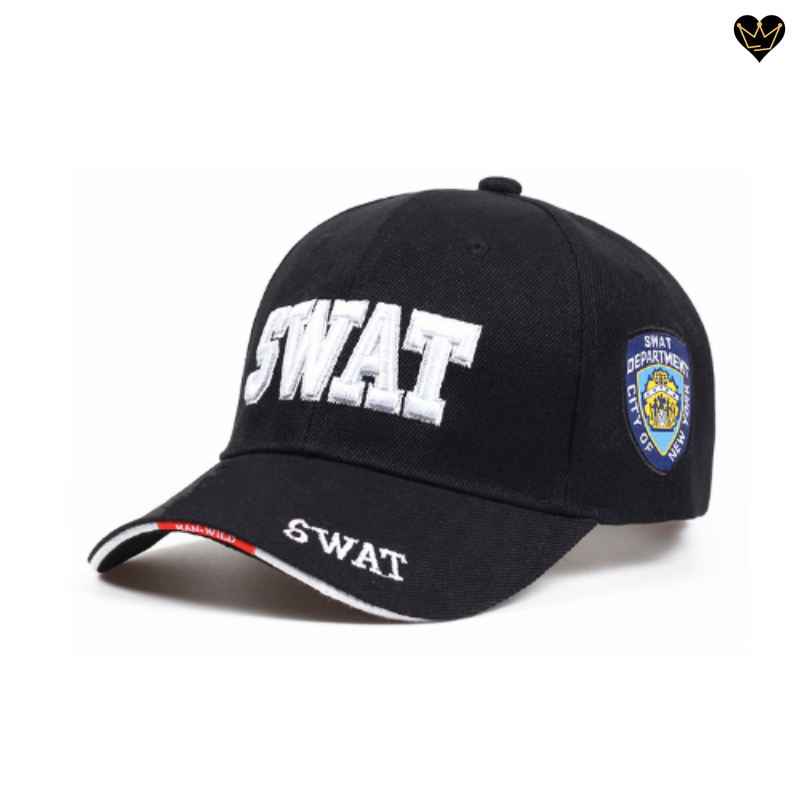 Casquette de baseball tactique du SWAT Police départementale de New-York au USA - coloris noir