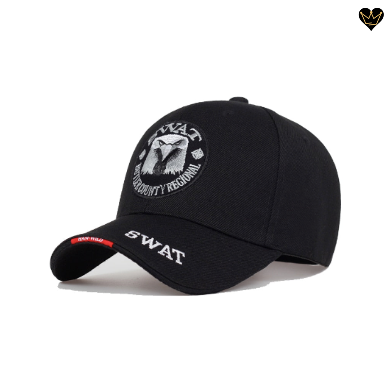 Casquette de baseball tactique du SWAT pour homme - coloris noir