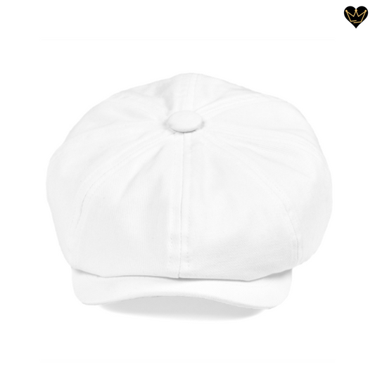 Casquette béret visière de style irlandais en coton sergé pour homme