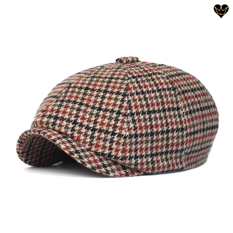 Gorra de boina de pata de gallo Brewer para hombre