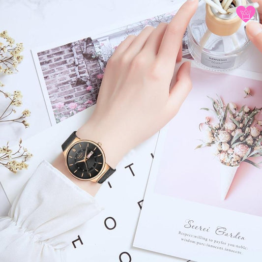 Reloj Top Elégance Milanese Mesh de acero - Mujer