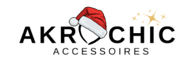 Logo de la boutique Akrochic, accessoires de mode pour homme et femme. Ambiance festive de Noël.