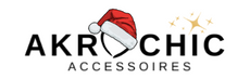 Logo du site Akrochic avec bonnet de père Noël et étoile scintillante