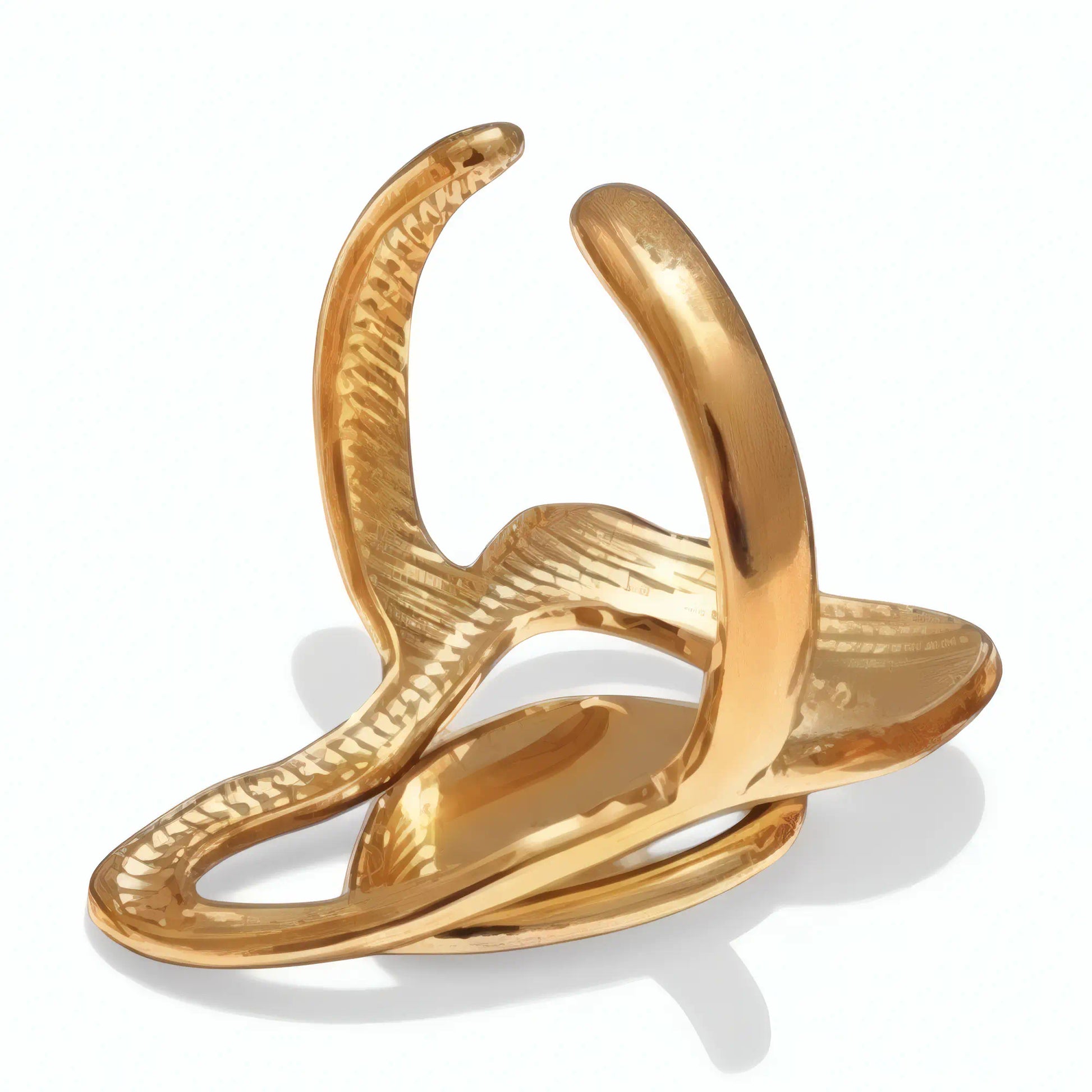 Bague Femme Ajustable Anneau Ouvert Profil Arrière Posée Cabochon Nacre Métal Ajouré Mira Akrochic