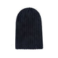 Bonnet Taureau vu à l'envers en laine acrylique aux finitions coutures impeccables, bonnet doux et chaud - coloris noir