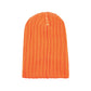 Bonnet Tigre vu à l'envers en laine acrylique aux finitions coutures impeccables, bonnet doux et chaud - coloris orange