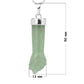 CollierPendentif avec bras et poing serré en pierre naturelle Aventurine - coloris vert - dimensions 50x13 mm