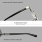 Vue de deux gros plan de profil de lunettes de soleil Kingseven, robuste aux détails de qualité - Charnières et branches noires renforcés en métal