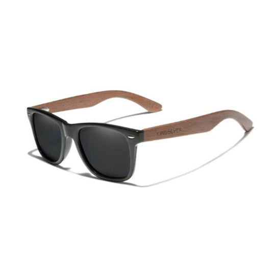Gafas de sol Traveller de madera de nogal - Unisex