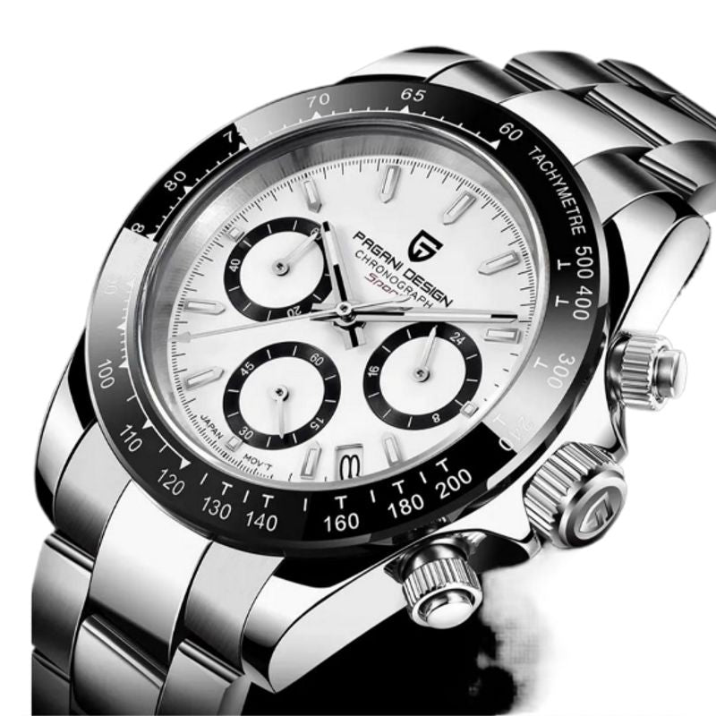 Montre rendant hommage à la légendaire Cosmograh Daytona de chez Rolex, façonnée selon l'inspiration du designer Pagani - Chronographe sport pour homme