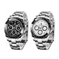 Montre hommage Cosmograph Daytona by Pagani Design - homme - photo de deux montres côte à côte aux couleur blanc et noir
