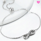 925 Silver Forçat Chain Infinity Bracelet