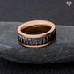 Steel Black Stones Ring for Men 