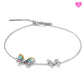925 Silver Forçat Chain Butterfly Bracelet