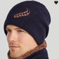 Bonnet tricoté en laine acrylique douce et élastique avec doublure synthétique en polyester - ne gratte pas