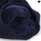 Bonnet en laine douce avec doublure peluche chaude pour homme