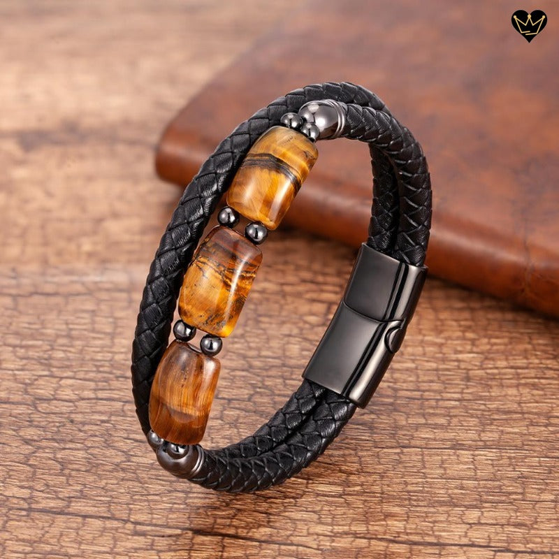 Bracelet homme onyx : un bracelet de perles noires pour l'homme|CASTELD