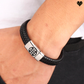 Bracelet pour homme en cuir véritable avec croix des templiers en acier inoxydable - hypoallergénique