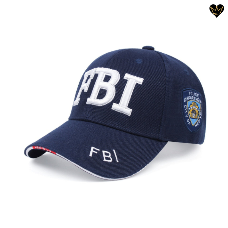 Casquette de baseball tactique du FBI de New-York au USA - unisexe - coloris bleu marine