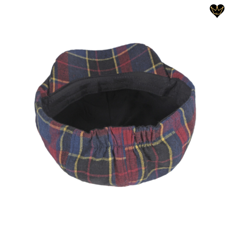 Casquette Plate Grise à Carreaux | Esprit Béret Casquette Plate Grise à Carreaux | Esprit Béret